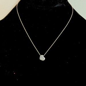 Tiffany & Co. small heart with diamond necklace